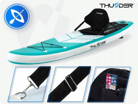 Deska Sup 320Cm Pompowana Z Stabilnym Wiosłem I Zestawem Akcesoriów Thunder