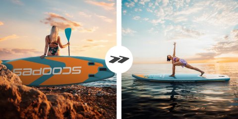 Deska Sup 350 Cm 2W1 - Pompowana, Z Siedzeniem I Wiosłem, Kompletny Zestaw