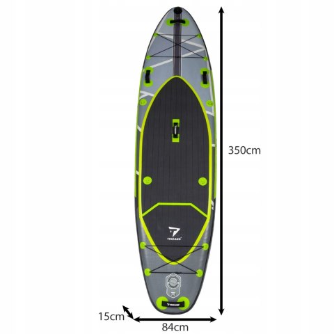 Deska Sup 350 Cm Z Wiosłem, Siedzeniem 3 Stateczniki Dla Lepszej Stabilizacji I Kontroli