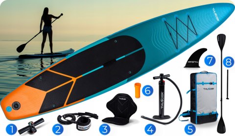 Deska Sup 365Cm - Wytrzymała Stand Up Paddle Board Z Wiosłem I Siedzeniem