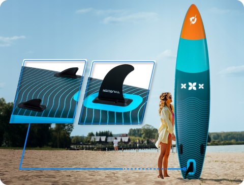 Deska Sup 365Cm - Wytrzymała Stand Up Paddle Board Z Wiosłem I Siedzeniem