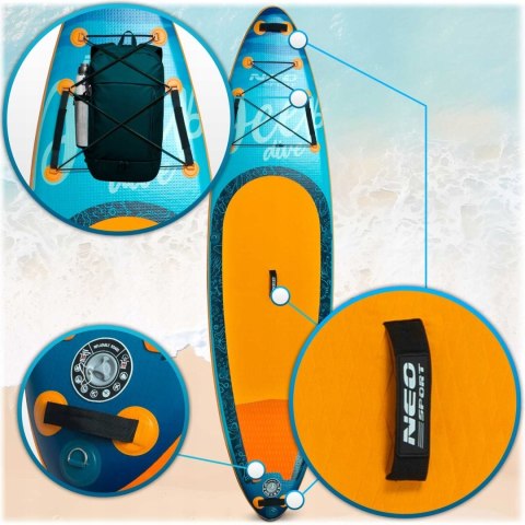 Deska Sup Aquasurf 320X84x15cm Drop Stitch Komplet: Wiosło, Pompka, Leash