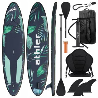 Deska Sup Athler Miami 70 Green - Pompowana Z Wiosłem I Siedziskiem