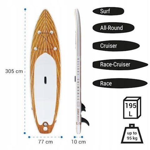 Deska Sup Capital Sports Paddleboard Allround 9'8 305 Cm Do 95Kg