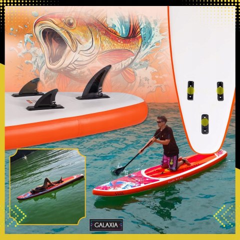 Deska Sup Funwater Koi 350 Cm Dmuchana Ze Wiosłem, Pompką I Plecakiem