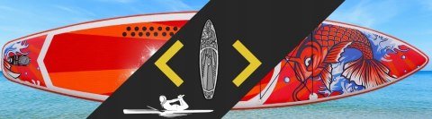 Deska Sup Funwater Koi 350 Cm Dmuchana Ze Wiosłem, Pompką I Plecakiem
