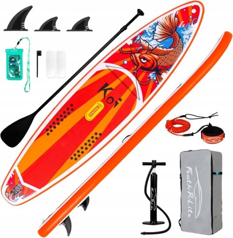 Deska Sup Funwater Koi 350 Cm Z Wiosłem I Pompą - Ultra Lekka, Stabilna