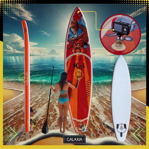 Deska Sup Funwater Koi 350 Cm Z Wiosłem I Pompą - Ultra Lekka, Stabilna