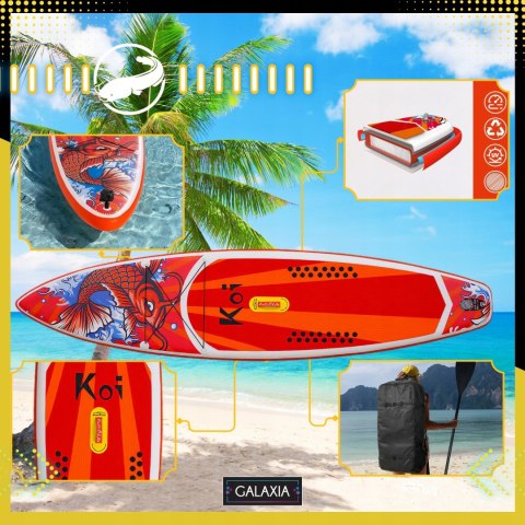 Deska Sup Funwater Koi 350 Cm Z Wiosłem I Pompą - Ultra Lekka, Stabilna