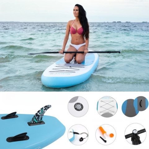 Deska Sup Paddle Board 320Cm, Antyposlizgowa, Zestaw Akcesoriów Serenelife