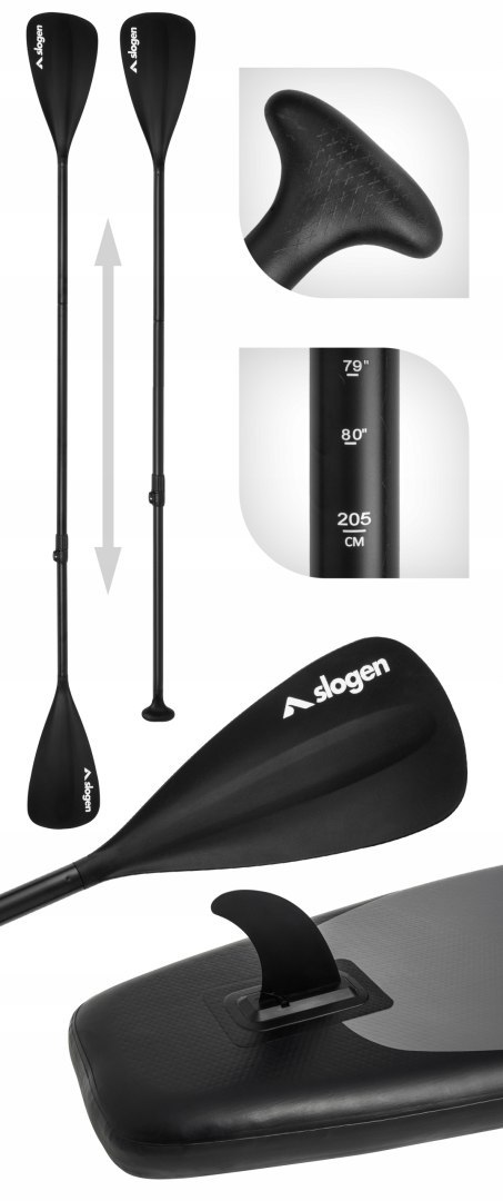 Deska Sup Slogen Active 350 Cm Z Akcesoriami I Uchwytem Na Gopro