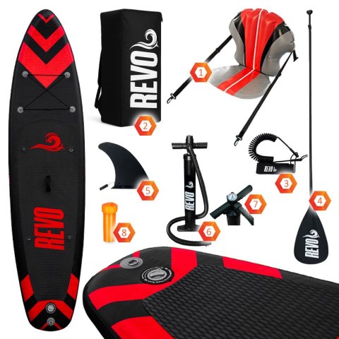 Deska Sup 320Cm Pompowana Do Pływania Z Siedziskiem, Wiosłem, Pokrowiec