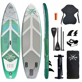 Deska Sup 320Cm Pompowana Dwuwarstwowa Z Siedziskiem I Wiosłem 2W1 Fitness