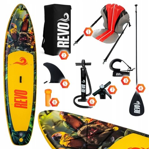 Deska Sup 320Cm Pompowana Z Siedzeniem, Wiosłem I Pokrowiecem Revo Waikiki
