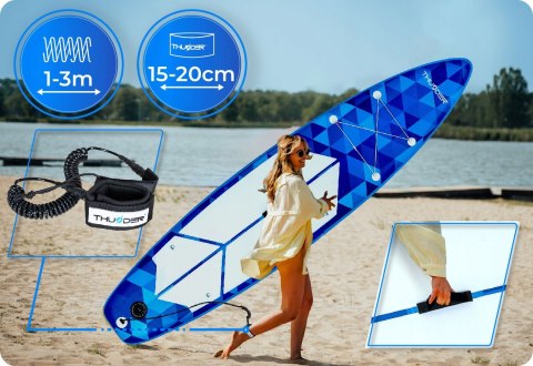 Deska Sup 320Cm Pompowana Ze Siedzeniem, Dwustronne Wiosło I Plecak 150Kg