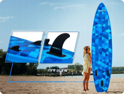 Deska Sup 320Cm Pompowana Ze Siedzeniem, Dwustronne Wiosło I Plecak 150Kg