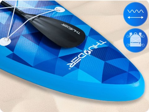 Deska Sup 320Cm Pompowana Ze Siedzeniem, Dwustronne Wiosło I Plecak 150Kg