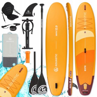 Deska Sup Aquastic Este 365 Cm Z Drop Stitch I Kompletem Wiosłowo-Pompkowym