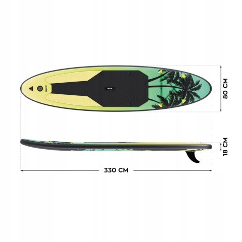 Deska Sup Athler Miami 70 Yellow 330 Cm Z Wiosłem 2W1 I Siedziskiem