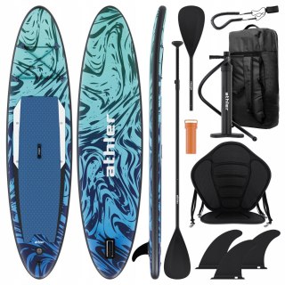 Deska Sup Athler Sea 70 Pompowana 2W1 - Wiosło I Siedzisko, Smycza 150 Kg