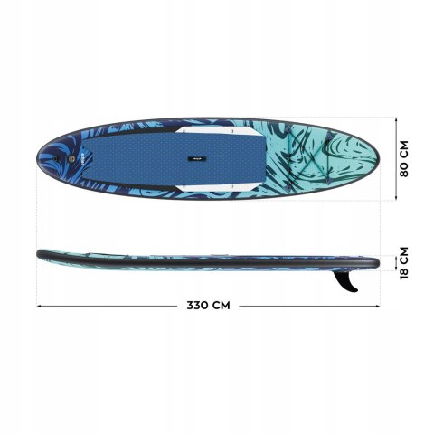Deska Sup Athler Sea 70 Pompowana 2W1 - Wiosło I Siedzisko, Smycza 150 Kg