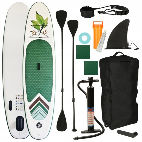 Deska Sup Do Pływania Dmuchana Stand Up Wiosło Pompka Plecak Zestaw Xl 320