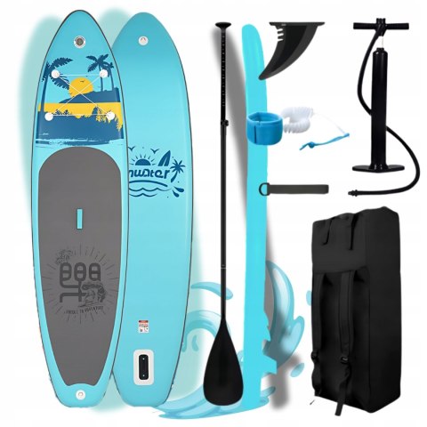 Deska Sup Funwater 335Cm Pompowana Do Wody, Z Wiosłem I Zestawem Akcesoriów