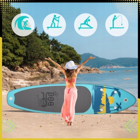 Deska Sup Funwater 335Cm Pompowana Do Wody, Z Wiosłem I Zestawem Akcesoriów