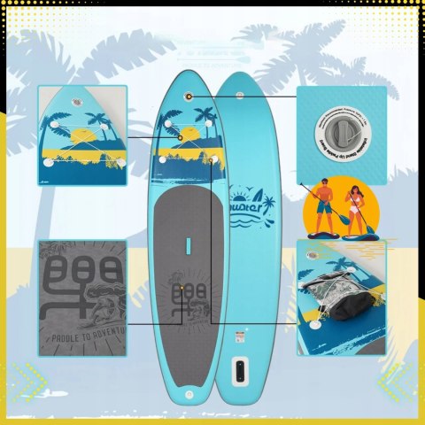 Deska Sup Funwater 335Cm Pompowana Do Wody, Z Wiosłem I Zestawem Akcesoriów