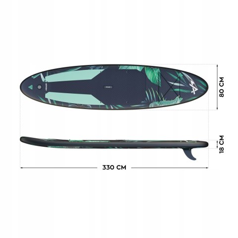 Deska Sup Pompowana 2W1 Athler Miami - Komplet: Wiosło, Siodłko, Plecak
