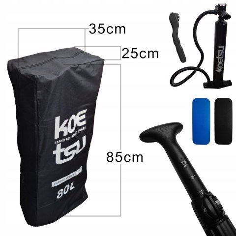Deska Sup 320 Cm Zestaw - Wiosło, Pompka, Plecak, Płetwa, Naprawczy Do Wody