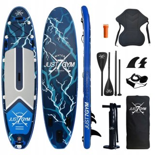 Deska Sup 320Cm Pompowana Z Siedziskiem I Wiosłem Idealna Do Fitness I Jogi