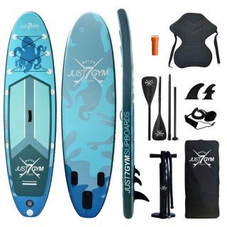 Deska Sup 350Cm 2W1: Pompowana, Z Siedziskiem I Wiosłem Do Wiosłowania