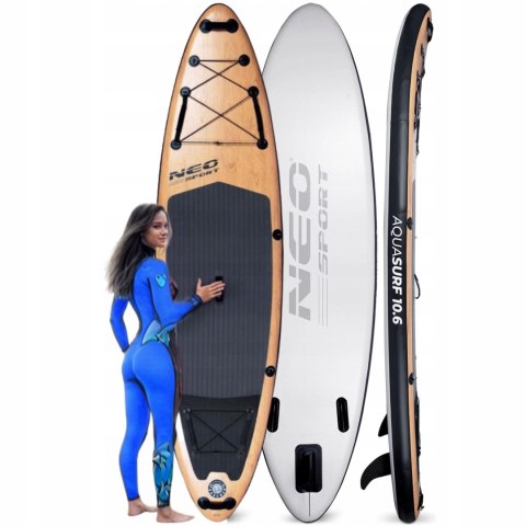 Deska Sup Aquasurf 320Cm - Kompletny Zestaw: Pompa, Wiosło, Torba, Plecak