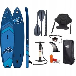 Deska Sup F2 Axxis 12'2 Navy 372Cm - Rodzinna, Stabilna, 180Kg, Komplet