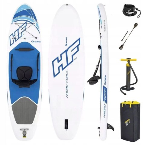 Deska Sup Hydro Force Oceana Xl 10'0 Kombo Pompowana Z Wiosłem I Siedzianką