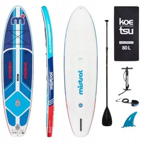 Deska Sup Mistral Dwukomorowa 320Cm Do Kajaka, Z Siedziskiem I Akcesoriami