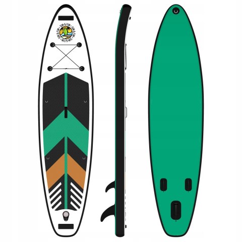 Deska Sup Paddle Board 350Cm Nowa, Zestaw: Pompka, Siedzisko, 2W1 Wiosło