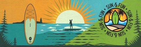 Deska Sup Paddle Board 350Cm Nowa, Zestaw: Pompka, Siedzisko, 2W1 Wiosło