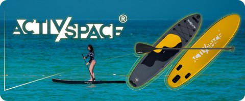 Deska Sup Pompowana 320Cm - Zestaw Z Kajakowym Wiosłem Antipoślizgowa 180Kg