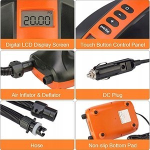 Pompka Elektryczna 2W1 Do Sup - Turbinowa I Komresorowa 0,5-20 Psi Auto Off