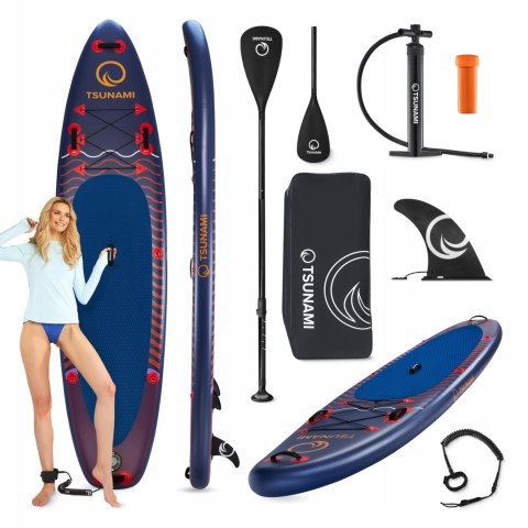 Pompowana Deska Sup Tsunami 350 Cm Z Akcesoriami - Idealna Do Pływania