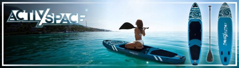 Sup Deska 350 Cm Pompowana, Komplet Z Wiosłem, Siedziskiem I Plecakiem