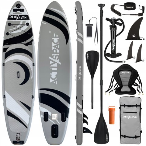 Sup Deska Pompowana 350Cm 220Kg Z Wiosłem, Siedziskiem, Plecakiem - Activ