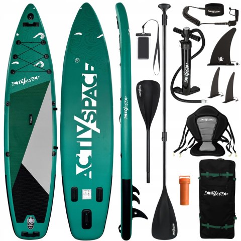 Sup Deska Pompowana 365Cm Racing 220Kg Antypoślizgowa Szybka Kompaktowa