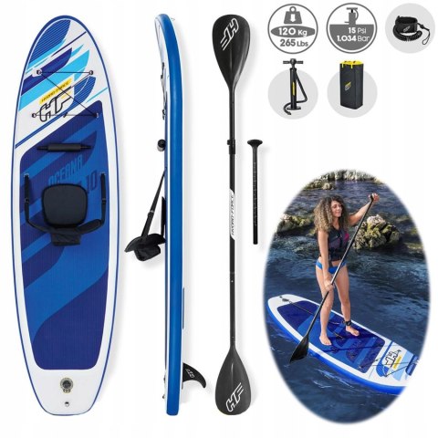 Bestway Hydro-Force Oceana Deska Sup 305X84x15 Cm Z Wiosłem I Siedzeniem