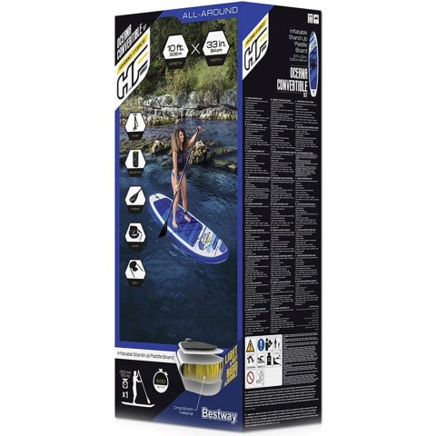 Bestway Hydro-Force Oceana Deska Sup 305X84x15 Cm Z Wiosłem I Siedzeniem
