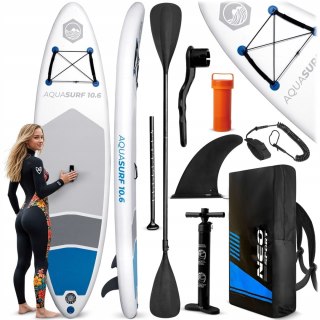 Deska Sup Aquasurf 320X84x15 Cm Neosport - Idealna Do Rekreacji I Treningu