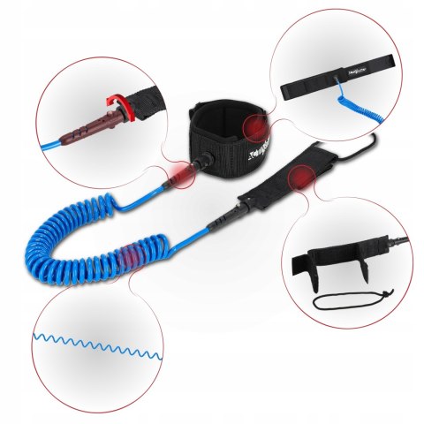 Leash Do Supa - Linka Bezpieczeństwa Na Kostkę, 3M Neopren/Pvc Activ/Space