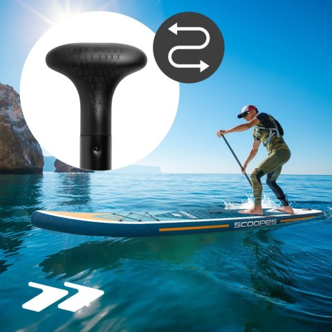 Wiosło 2W1 Do Sup/Kajak Składane Lekkie Regulowane Aluminiowe 165-225 Cm